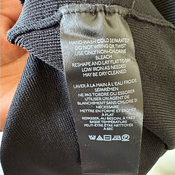 NWT Anthropologie Long-Sleeve Square-Neck Slim Knit Midi Dress Size Large - Picture 8 of 8